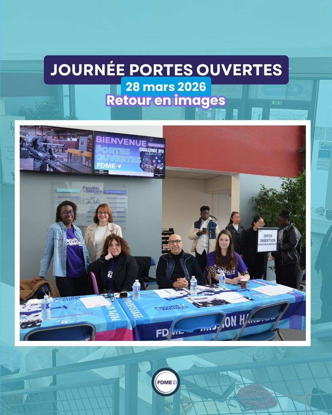 Retour sur la JPO du 28/03 : plus de 800 candidats franchissent les portes de la FDME !